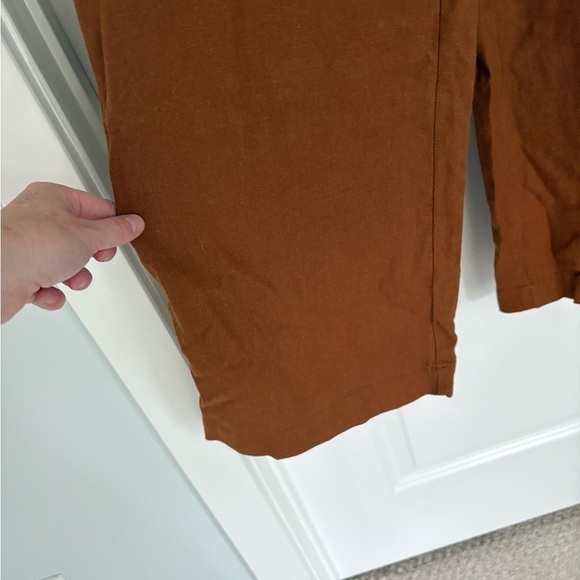 NWT Old Navy Linen Blend Faux Button Front Wide Leg Jumpsuit Small Tall - Picture 5 of 9